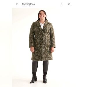 Formal fall/winter coat size 2X originally from Pennington’s.
